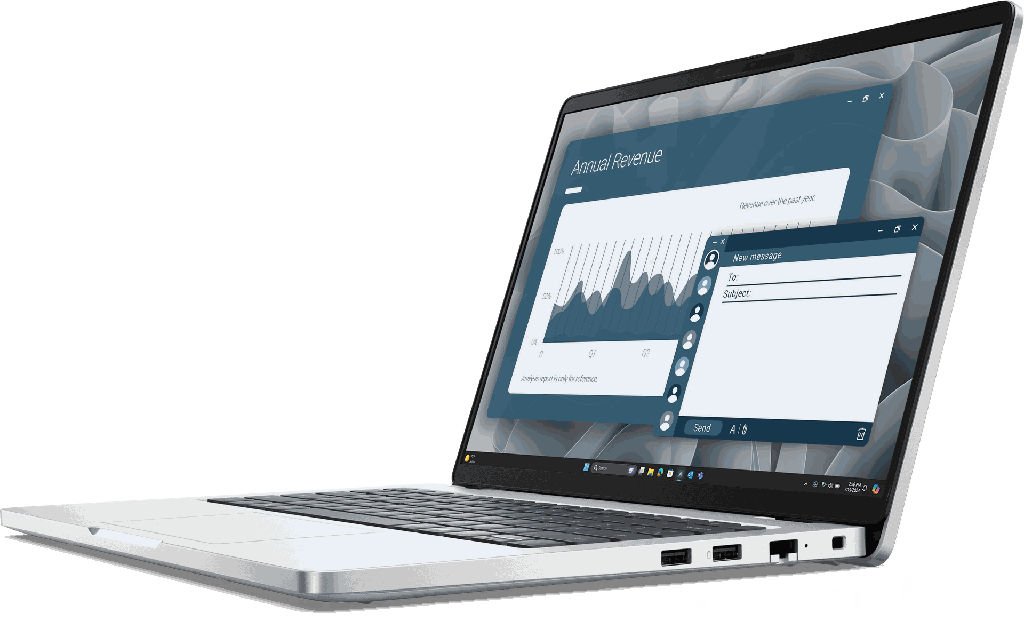 Dell Pro 14 PC14255 - AMD Ryzen AI 7 350 - 16Go - 256Go SSD - 14" FHD+ 1920 x 1200 - Windows 11 Pro 