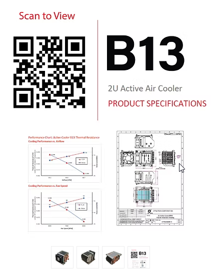 B13 2U Cooler for FCLGA3647 Square ILM