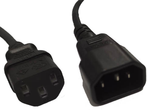 Cordon C14/C13 Noir 0,5 m